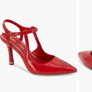 Kenneth Cole Vibrant Red Heels size 6 ❤️ classic piece